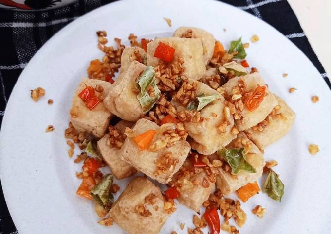 8. TAHU CABAI GARAM (enak dan gurih)