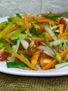 A picture of Kachumbar Salad.