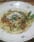 Pasta con tomates secos 🍅