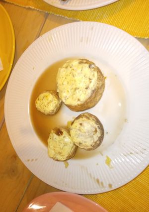 Una foto de Champiñones rellenos