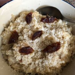 A picture of Date and coconut rice - vegan.