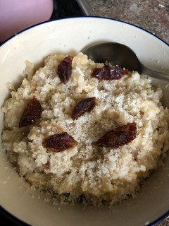 A picture of Date and coconut rice - vegan.