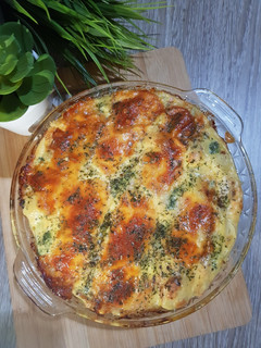 Foto resep 13. Cheesy Baked Potato and Brocoli