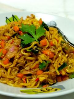 Foto resep Mie goreng pelangi