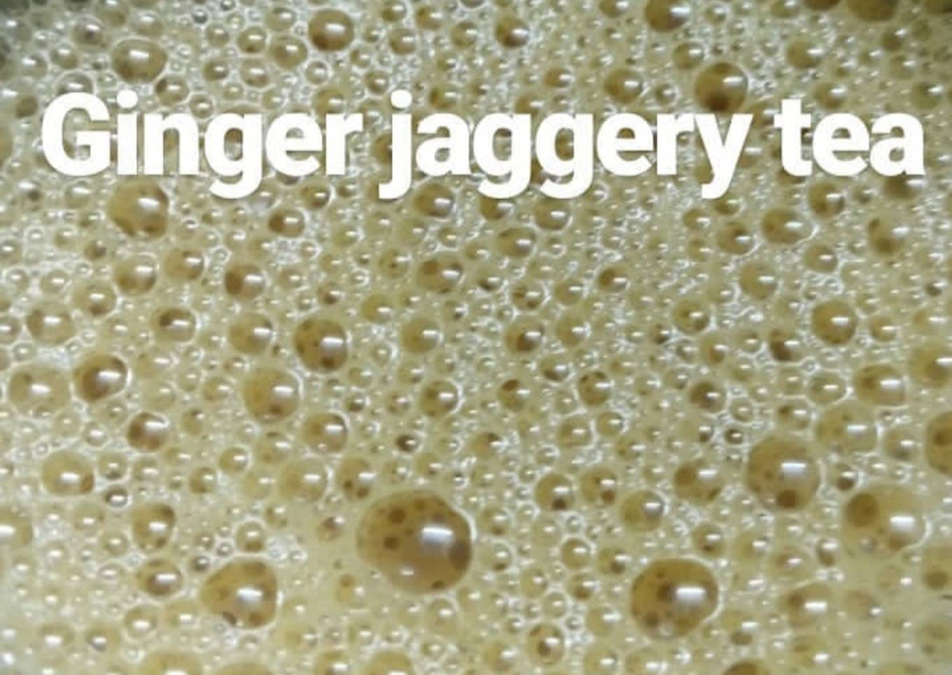 Ginger jaggery tea