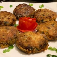 A picture of Parsi style mutton kabab.