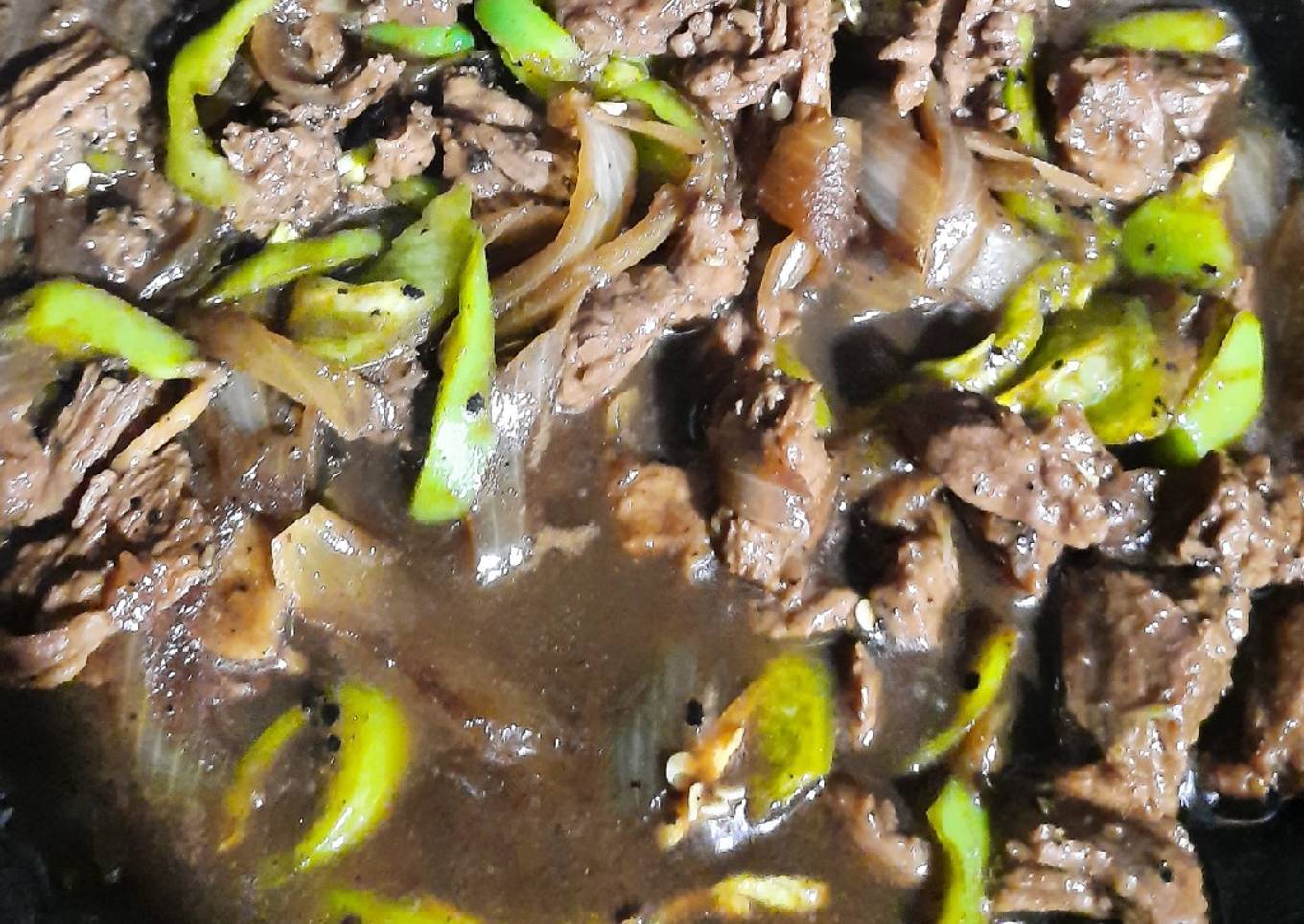Daging sapi lada hitam