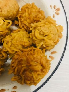 Foto resep Bola tahu rambutan indomie isi keju