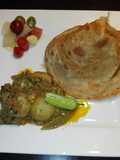 Masala Tindey with Paratha and pickles