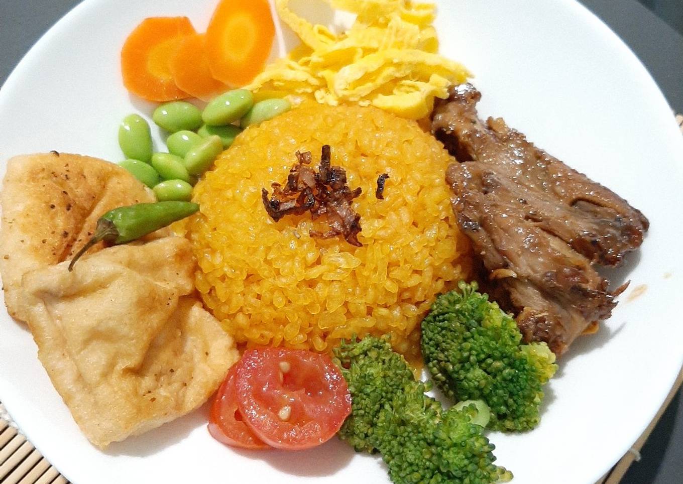 Nasi Kuning Shirataki/Konnyaku