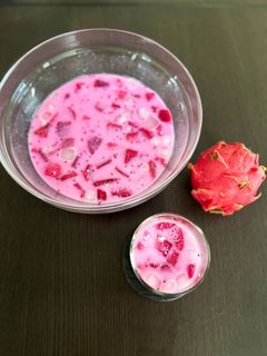 Foto resep Minuman Naga Berries Yogurt