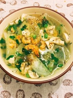 Hình của món Canh Tôm khô&Củ Cải Trắng.