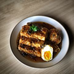Son-in-law tofu and egg A picture of Son-in-law tofu and egg.