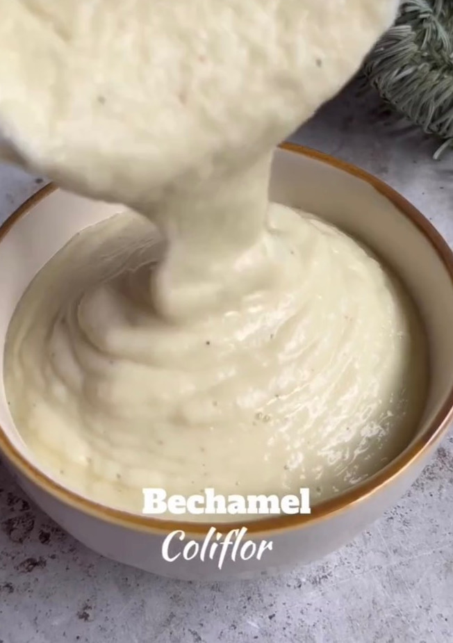 Una foto de Bechamel de coliflor sin gluten