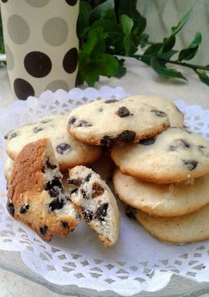 Una foto de Galletitas suspiro de vainilla y chocolate