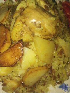 صورة لوصفة مقلوبه البطاطا 😋