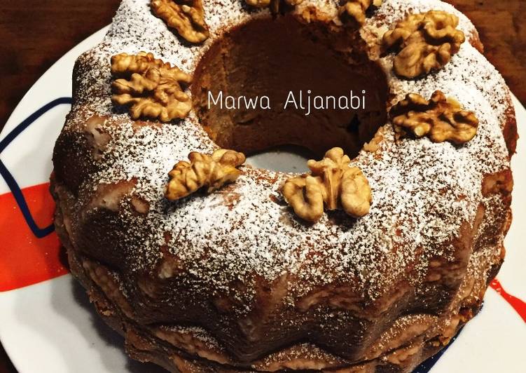 كيكة الهيل والجوز - cardamom-walnut cake