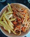 Pastas con pollo