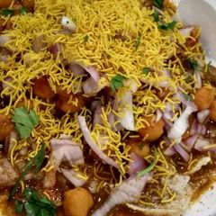 Aloo chaat A picture of Aloo chaat.