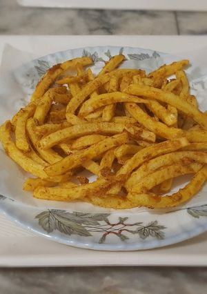 A picture of Spicy crunchy french fries❤🔥.