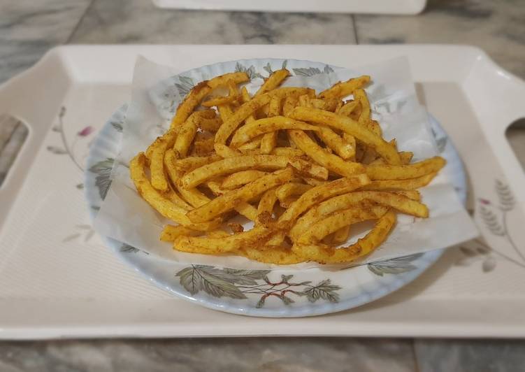 Recipe of Award-winning Spicy crunchy french fries❤🔥