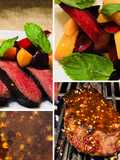 Spicy Tamarind Glazed Wagyu Top Sirloin with Stone Fruit & Mint