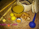Spice turmeric ginger juice