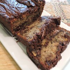A picture of Nutella Swirled Banana Bread.