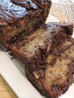 A picture of Nutella Swirled Banana Bread.