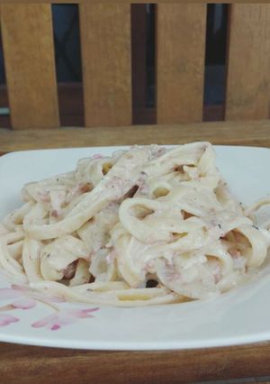 Foto resep Fettucini Carbonara