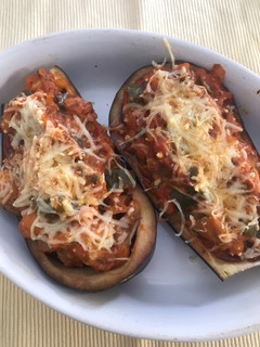 Una foto de Berenjenas al horno