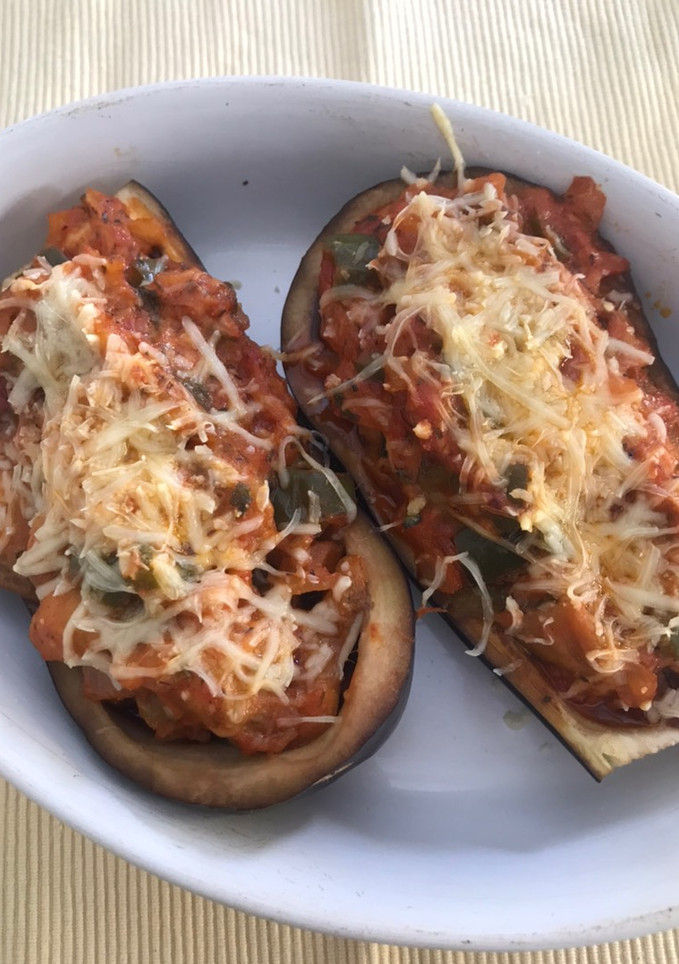 Una foto de Berenjenas al horno