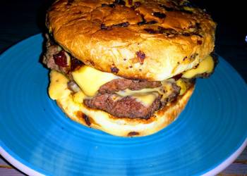 Fresh, Making Recipe Double Cheese Burger Delicious Simple Fresh, Making Recipe Double Cheese Burger Delicious Simple