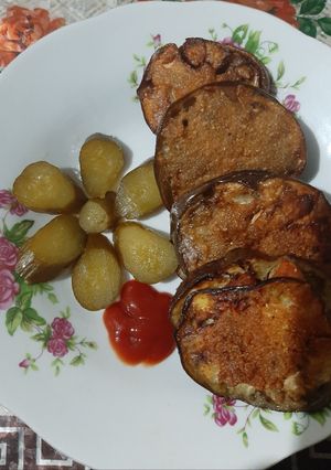 عکسی از دستور ساندویچ بادمجان🍆