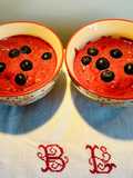 Mousse helada de arándanos
