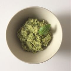 Green Basil Hummus A picture of Green Basil Hummus.