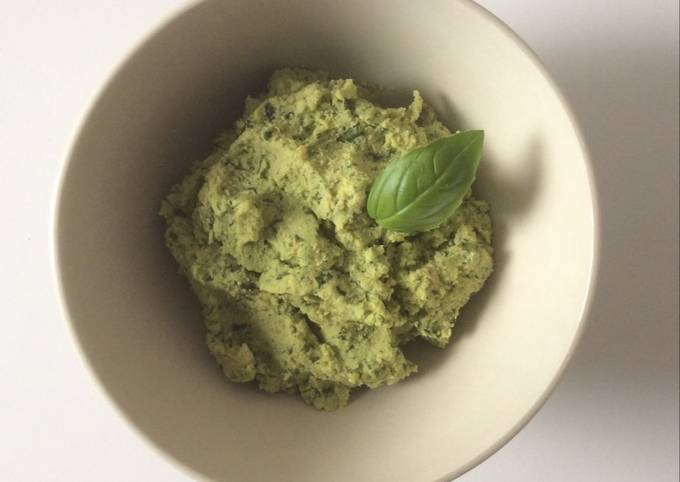 Easiest Way to Make Ultimate Green Basil Hummus