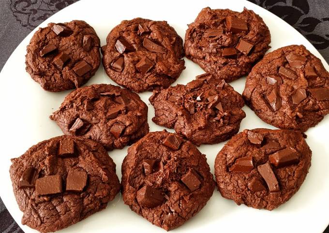 Guide étape par étape pour Préparer  Rapidité Cookies façon brownie vegan de perleensucre