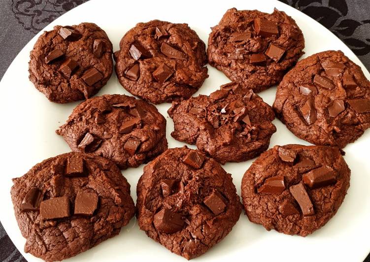 Recette de Ultime Cookies façon brownie vegan de perleensucre