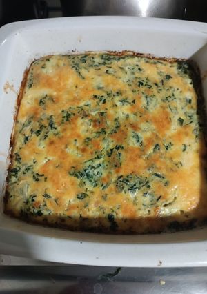 Una foto de Tortilla de espinaca suculenta al horno