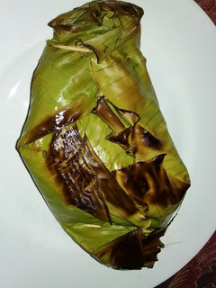 Foto resep Nasi bakar pete ikan asin
