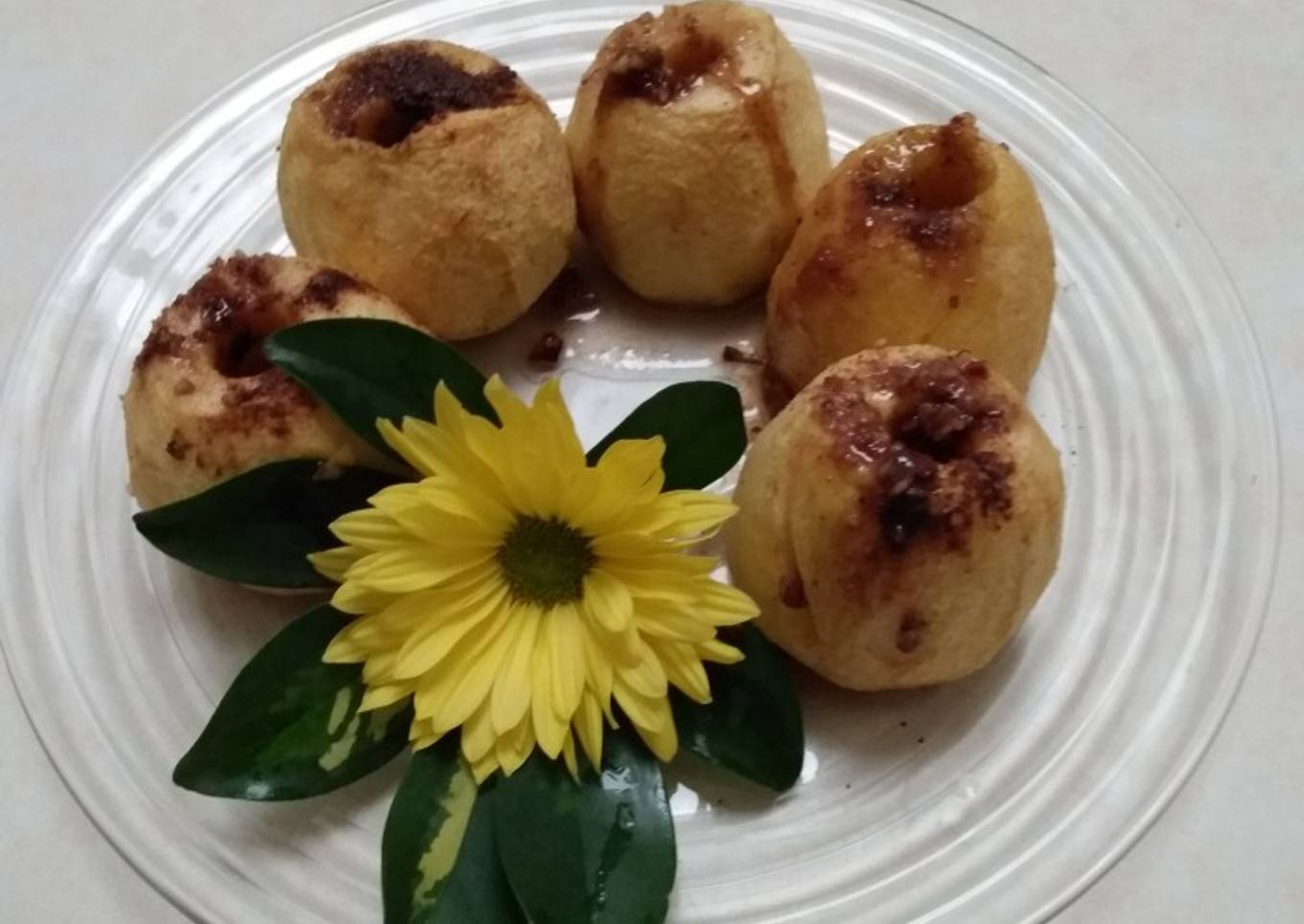 Manzanas moscabadas al horno