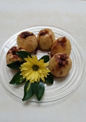 Una foto de Manzanas moscabadas al horno