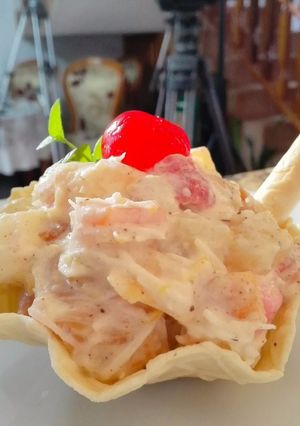 Una foto de Ensalada tipo ambrosia