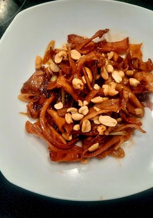Hình của món Mực chiên mắm.