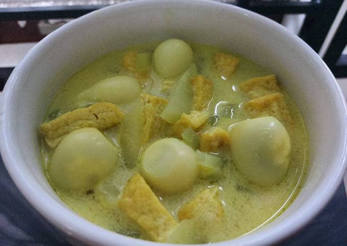 Resep Lodeh Labu Siam Tahu Telur Puyuh Oleh Neng Soraya Latifah Cookpad