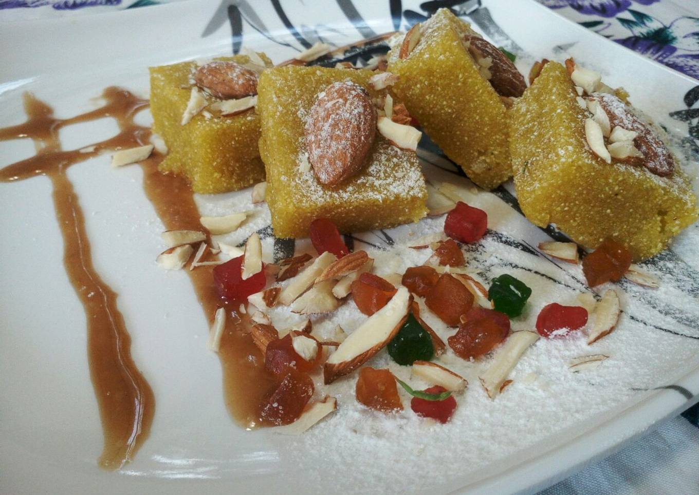 Butterscotch Badam Halwa