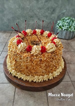 Foto resep MOCCA NOUGAT CHIFFON CAKE (Putih Telur)