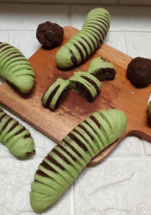 Foto resep Pandan choco Bread