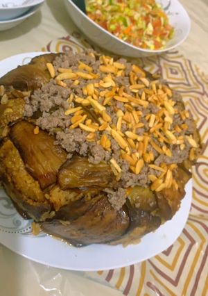 صورة لوصفة مقلوبة الباذنجان